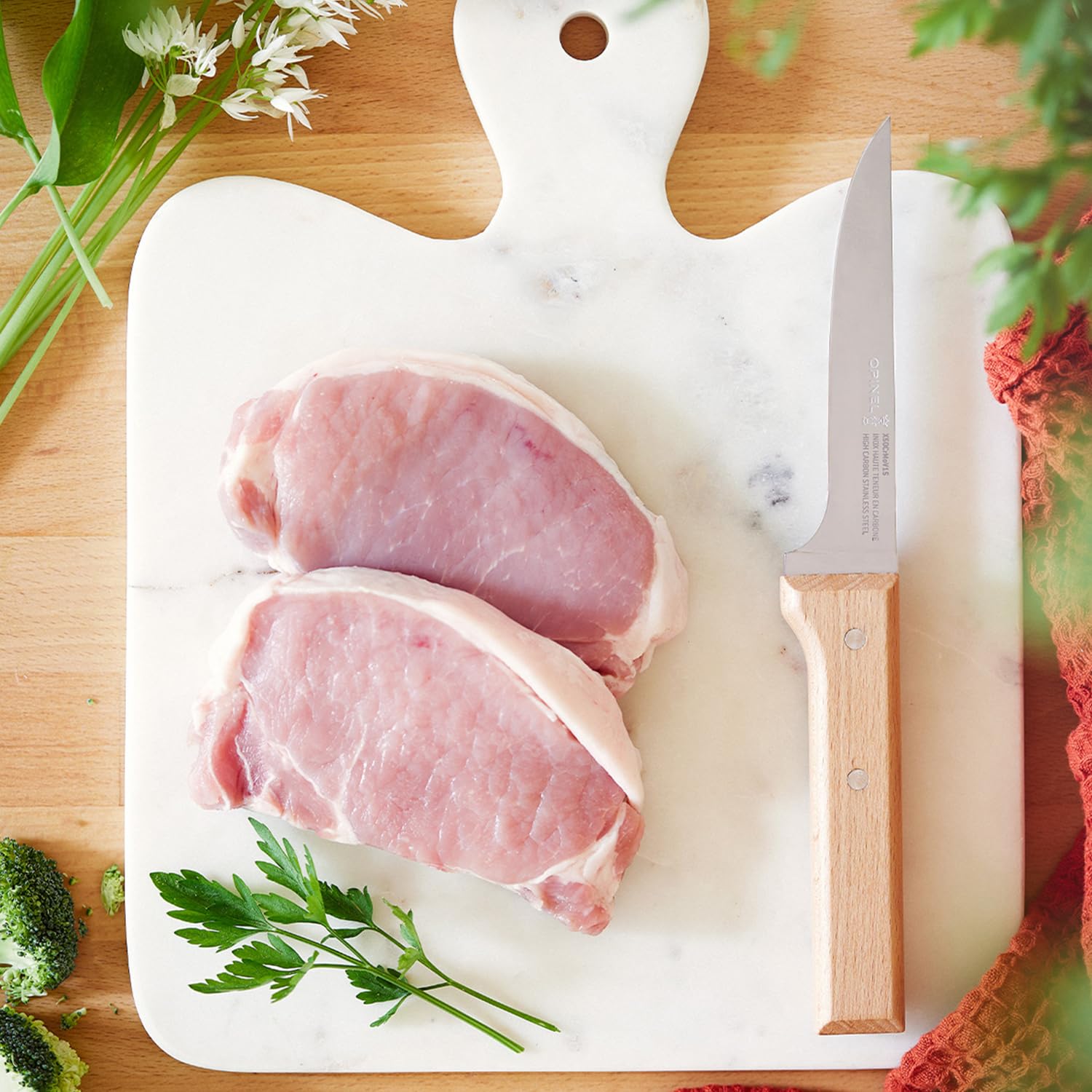 Opinel Bloc Viande avec 5 Couteaux - Collection Parallèle