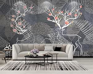 wondever Muursticker kersenbloesem tak grote muursticker wit bloemen boom muursticker wanddecoratie voor woonkamer slaapkamer (102cm x147cm