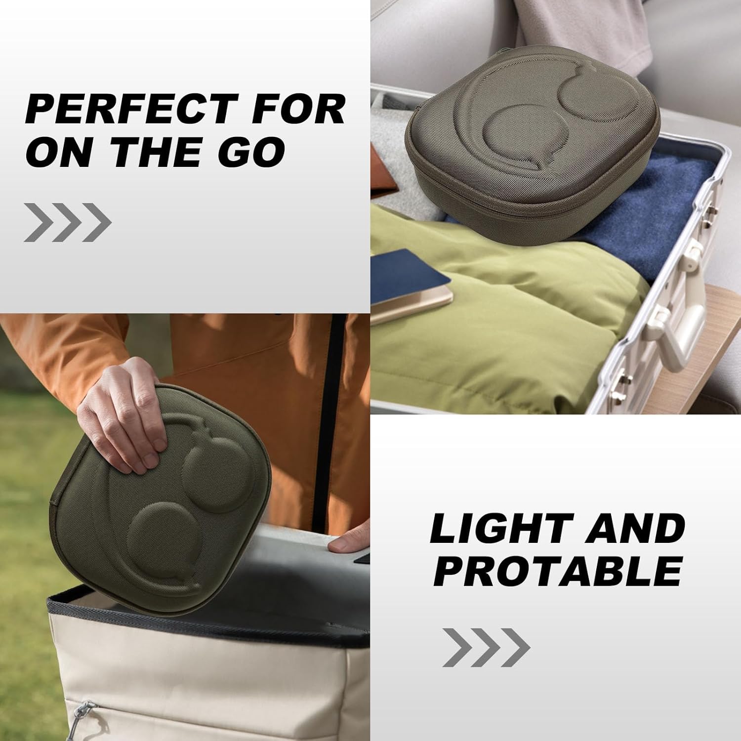 Hard Case Compatible with Bose QC Ultra, QuietComfort, QC 35,QC 35 II, QC 45, QC45 SE, QC SE Over Ear Wireless Noise Cancelling Headphones, Army Green Travel Bag - Image 7