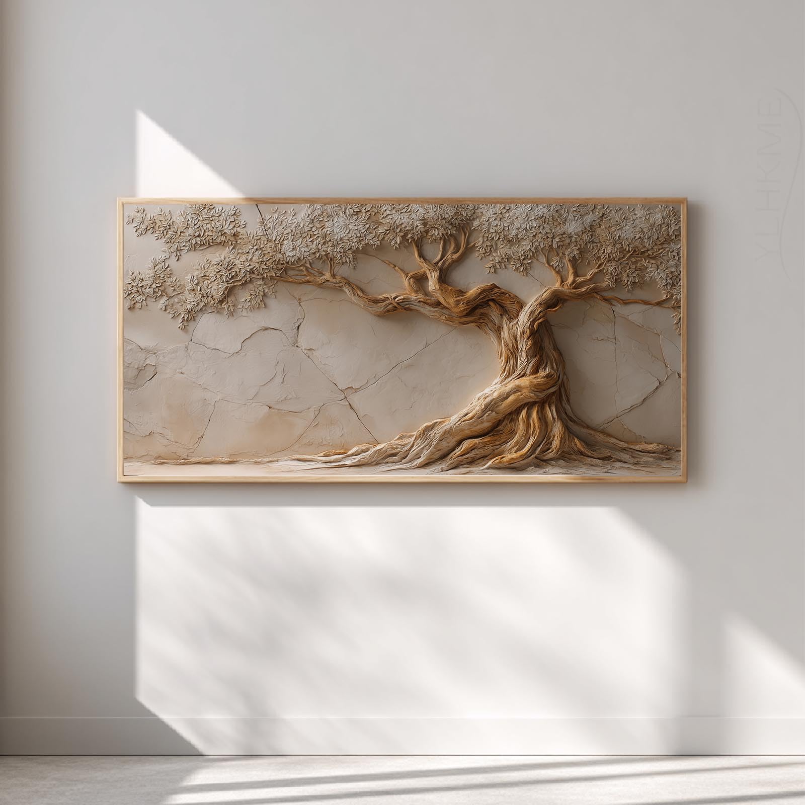 Bilder Auf Leinwand, Abstrakt Lebensbaum Modern (80X160CM,C-Ungerahmt) | Leinwandbilder Kunstdruck Wandbilder Für Wohnzimmer Schlafzimmer Wohnkultur Deko
