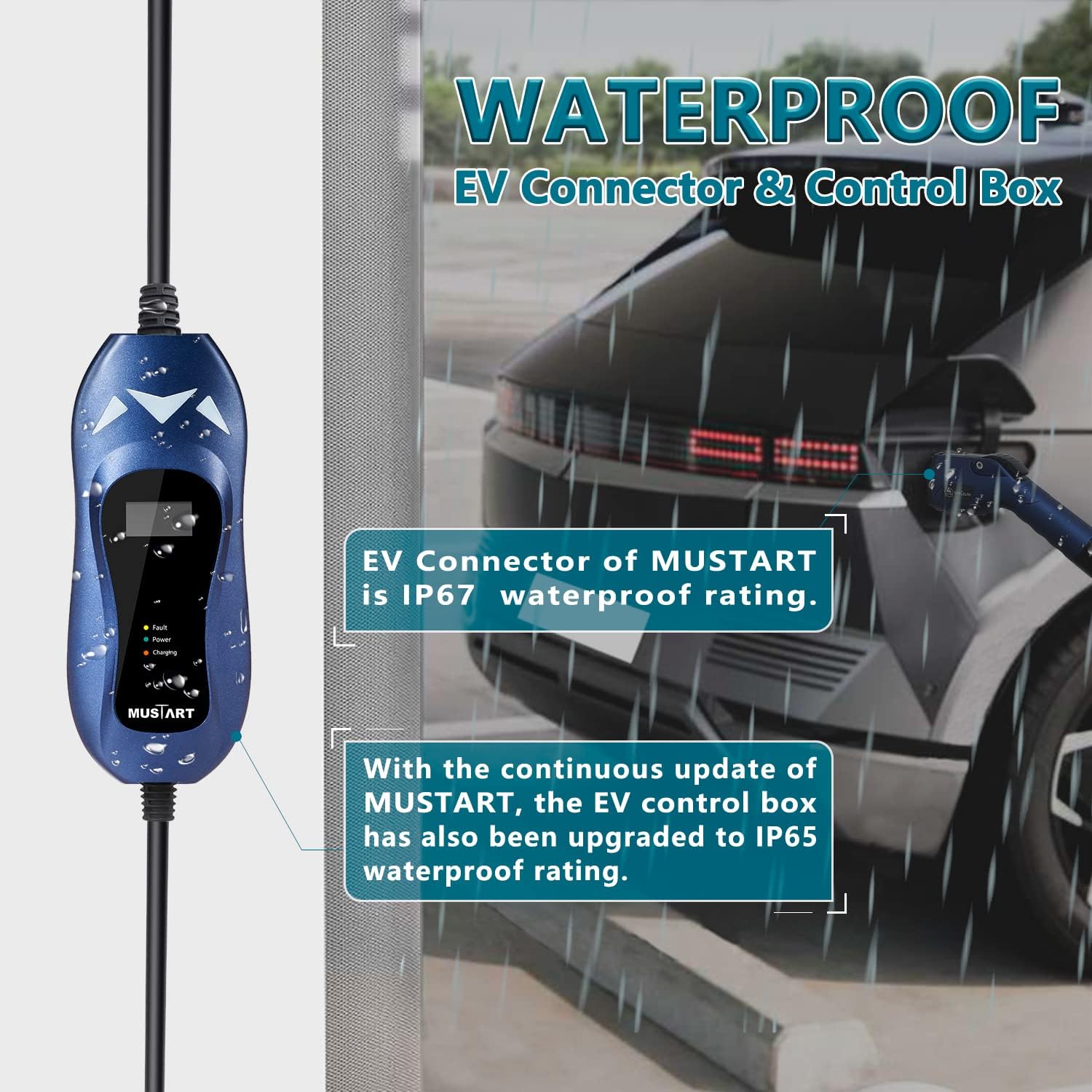 Exсluѕіvе Dіѕсоunt 80% оƒƒеr MUSTART Level 2 Portable EV Charger (240 Volt, 25ft Cable, 40 Amp), Electric Vehicle Charger Plug-in EV Charging Station with NEMA 14-50P （Update Version）