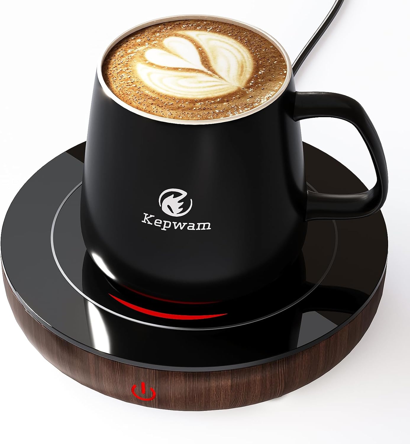 Coffee Mug Warmer with Gravity Sensor, Mug Warmer for Desk with LED Light, 3 Temp Settings & 6H Auto Shut Off Coffee Warmer, Electric Candle Warmer Plate for Beverage, Coffee, Tea, Milk