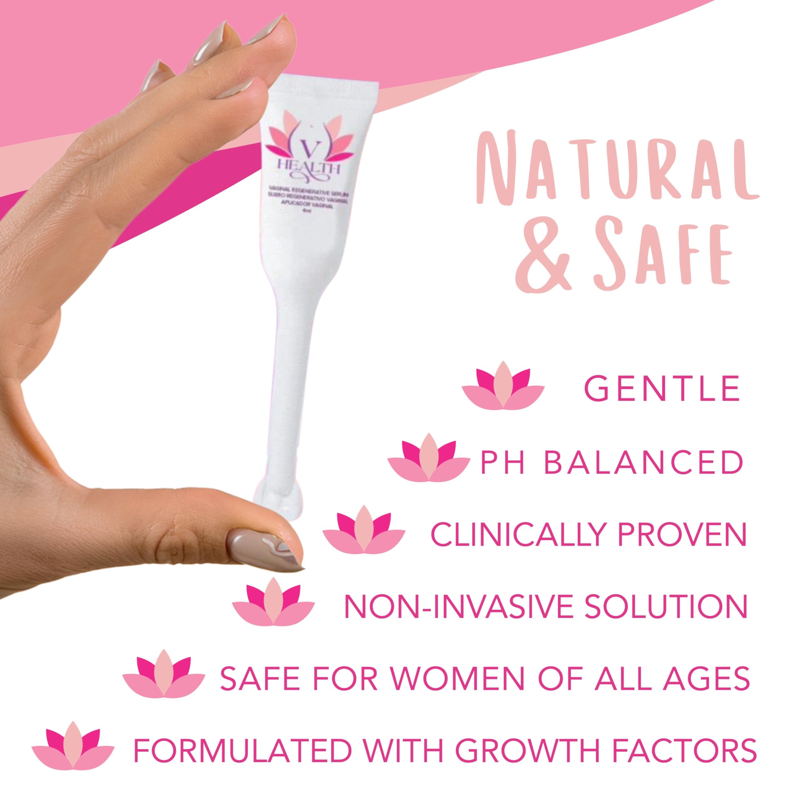 Advanced Regenerative Vaginal Medicine for Menopause - Clinically Proven Natural Relief for Vaginal Dryness & Other Symptoms (6 Applicators, 4ml Each)
