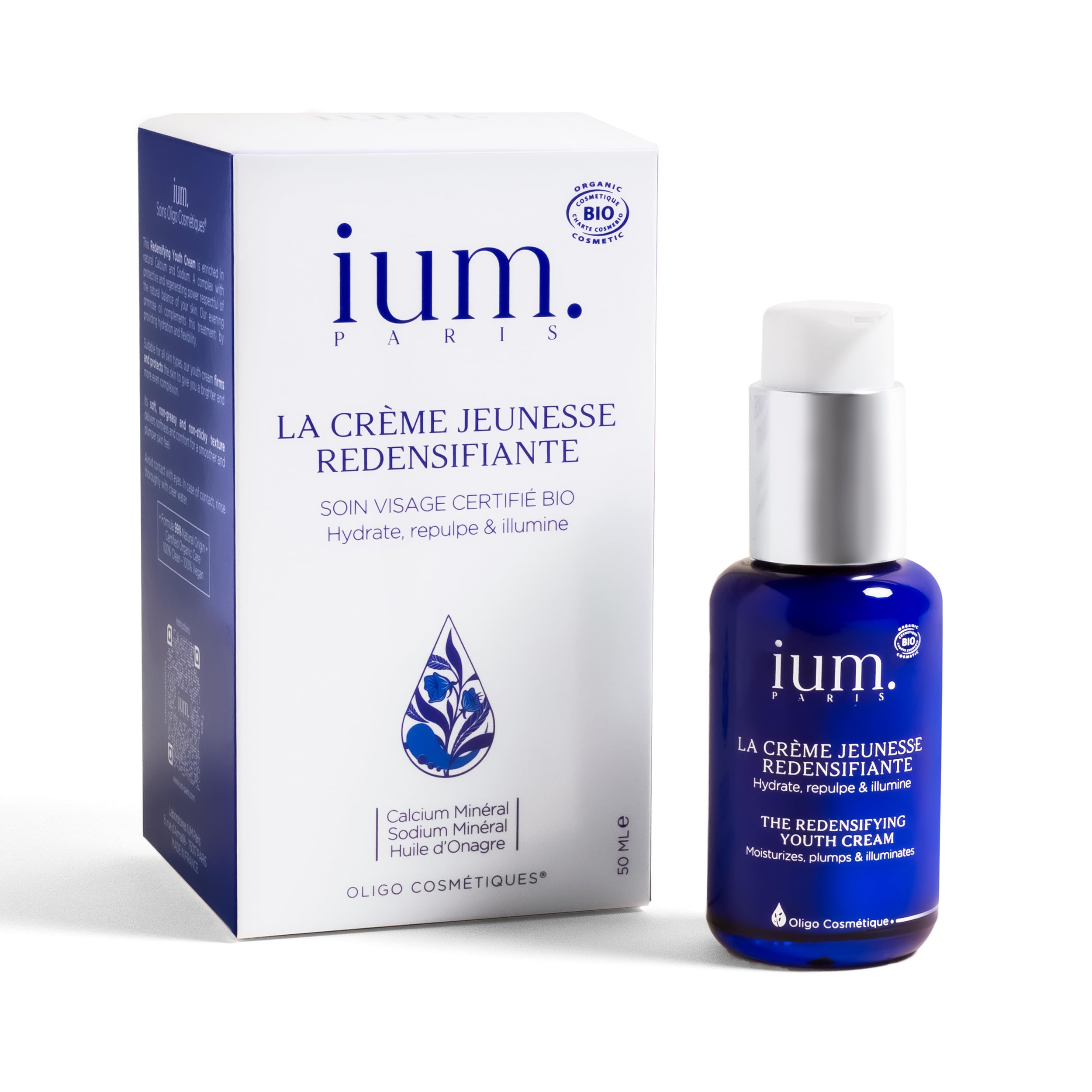 IUM Paris, Youth Face Cream, Anti Aging Face Cream, Anti Wrinkle Face Cream, Replenishing Anti Age Face Cream with Calcium