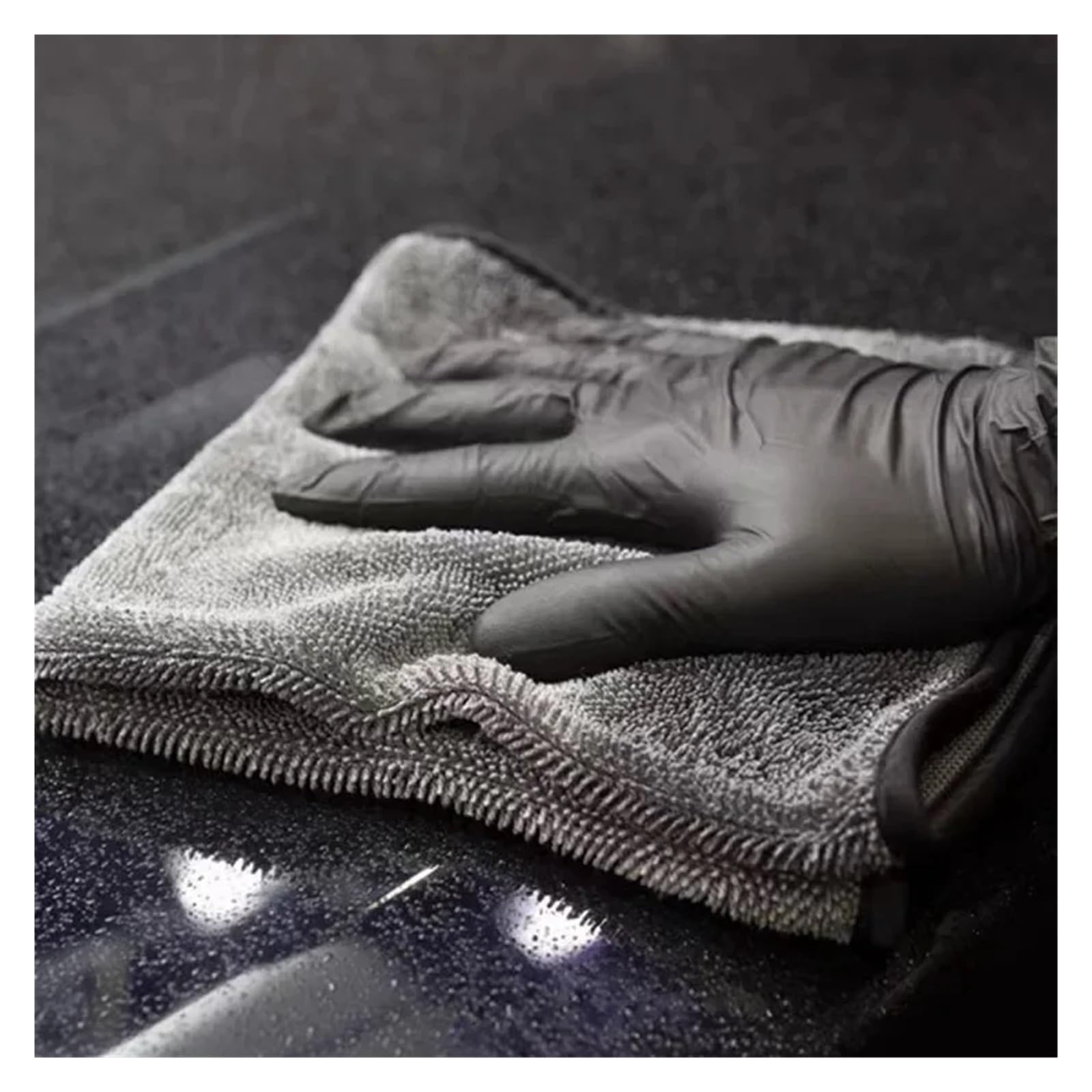 2 paños de Microfibra for Limpieza de Coche de 600 g/m², Suaves, Trenzados y absorbentes, Que no Dejan Marcas.