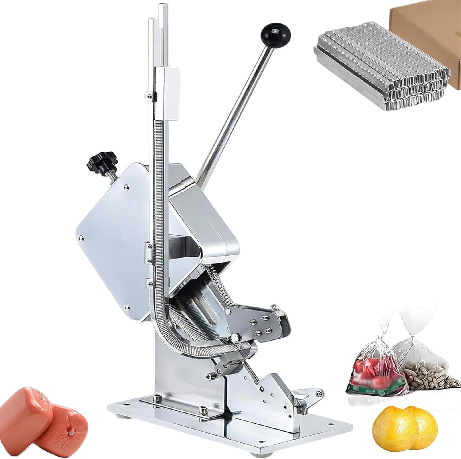 ZHJOPP Manual U-Shape Sausage Clipper Clipping Machine Food Clipping Maker,Portable Clipping Machine for Sausage Packing Sealing