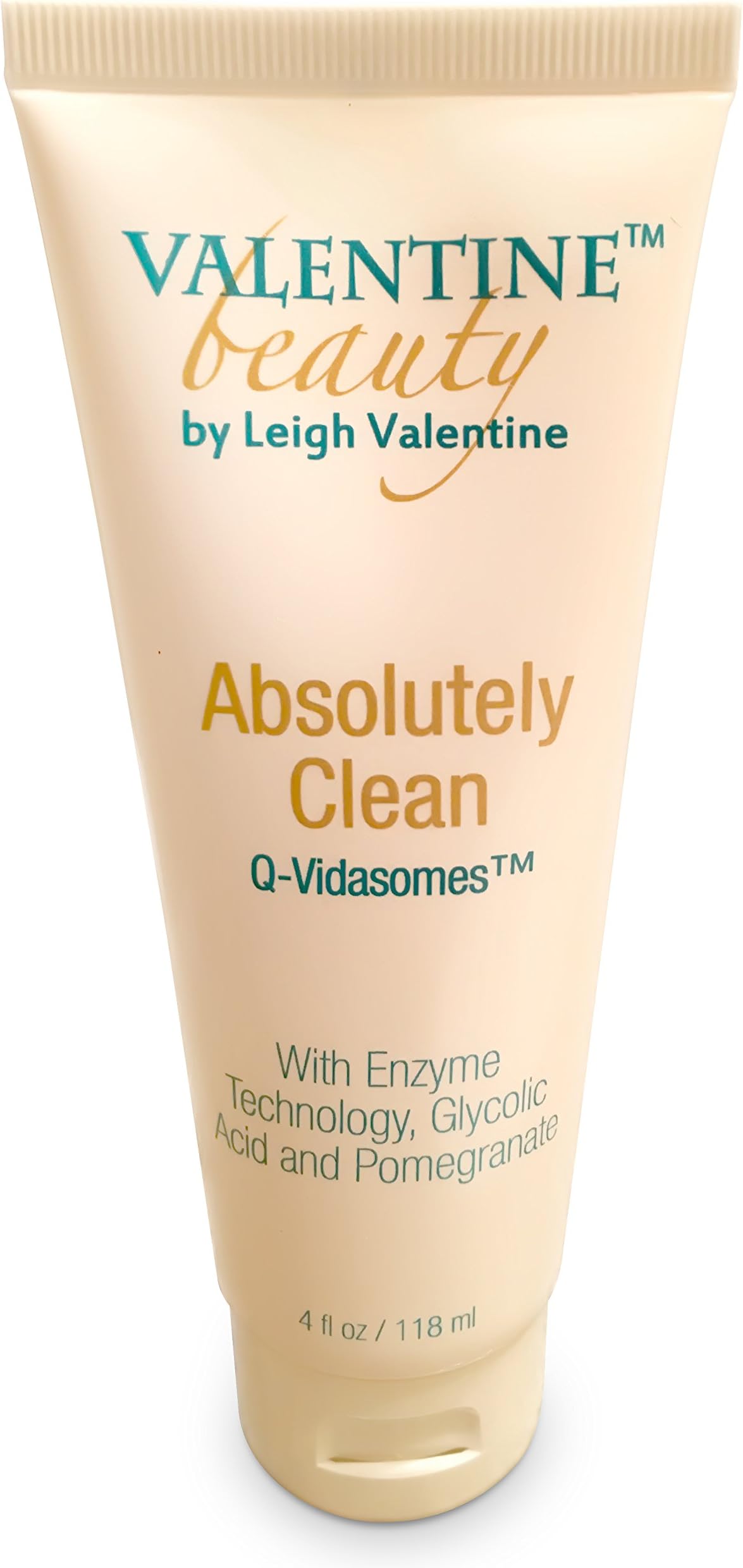 Glycolic Acid Exfoliating Cleanser Anti-Aging Acne Face Wash Absolutely Clean by Leigh Valentine with Q-Vidasomes