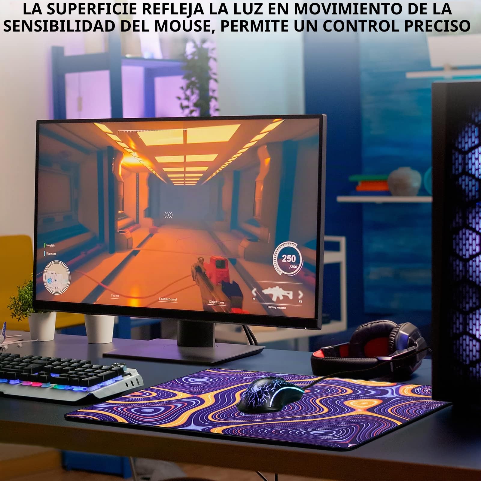 Alfombrilla de ratón para Juegos X-Raypad Aqua Control Plus Rob AC+, Ultra Alta precisión con Velocidad Capacidad de Control, diseñada para Jugadores Fps con Bajos requisitos de dpi
