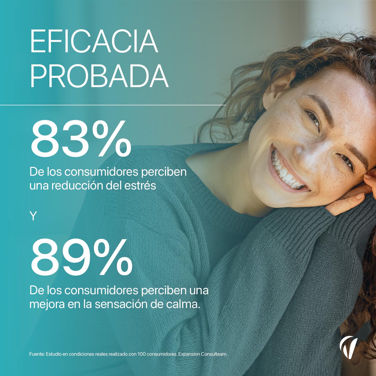 Cortisol Control - Complemento anti-estrés y fatiga - Ashwagandha, Rhodiola, Bacopa, L-teanina, Magnesio - 120 cápsulas veganas - Vitavea