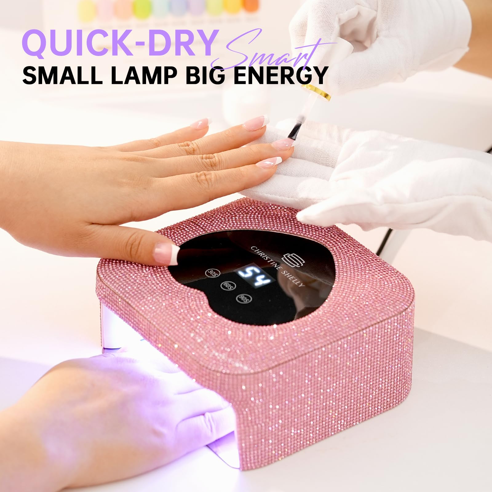 UV LED Nagellampe, Gellampe für Gel Polisch mit 3 Timer LCD-Anzeige
