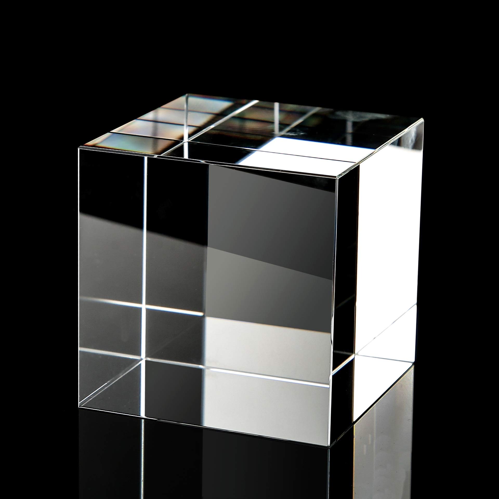 Xfcnoi 1P Crystal Glass Prism Cube, 40Mm Creative Children's Photo Photography Prism
