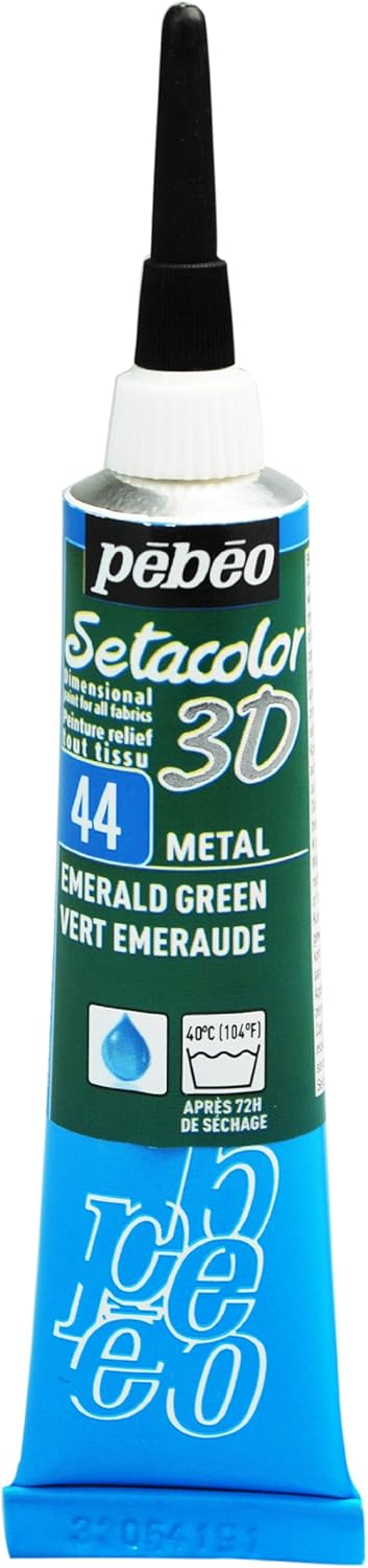 Pebeo Setacolor 3D Fabric Paint, 20ml, Metal Pearl