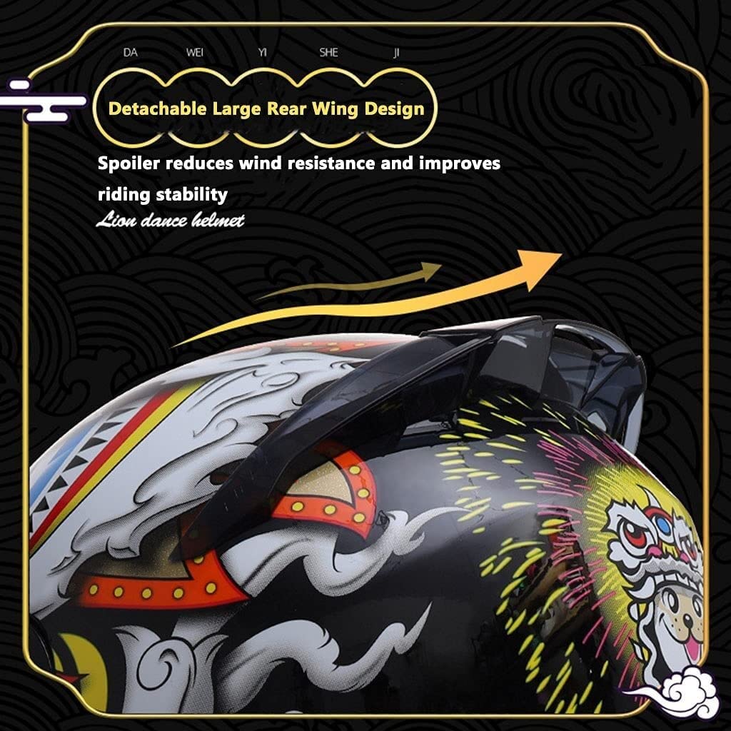 Casque Intégral Motocross – Modulable Avec Pare-soleil – Approuvé DOT – Pour Moto, Scooter, ATV – Taille M (57-58cm) - 3