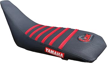 Yamah@ YFZ 450 Seat Cover 2004-2013 Multi-Grip Gripper Seat Cover - Custom-Fit ATV Seat Protector for Superior Comfort and Stylish Upgrade All Black/Red Ribs