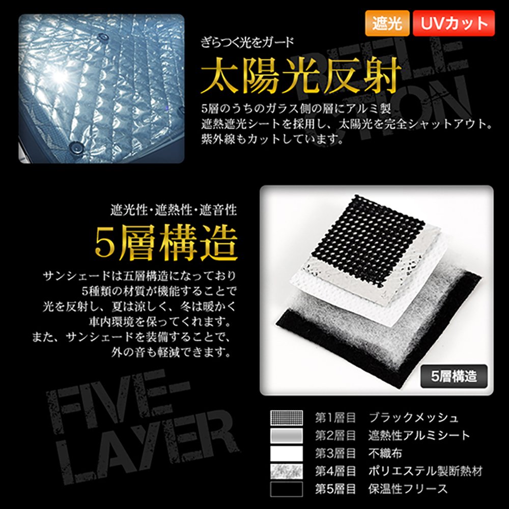 Amazon | サンシェード セレナ C25系 C25 CC25 NC25 CNC25 CAR-SS14