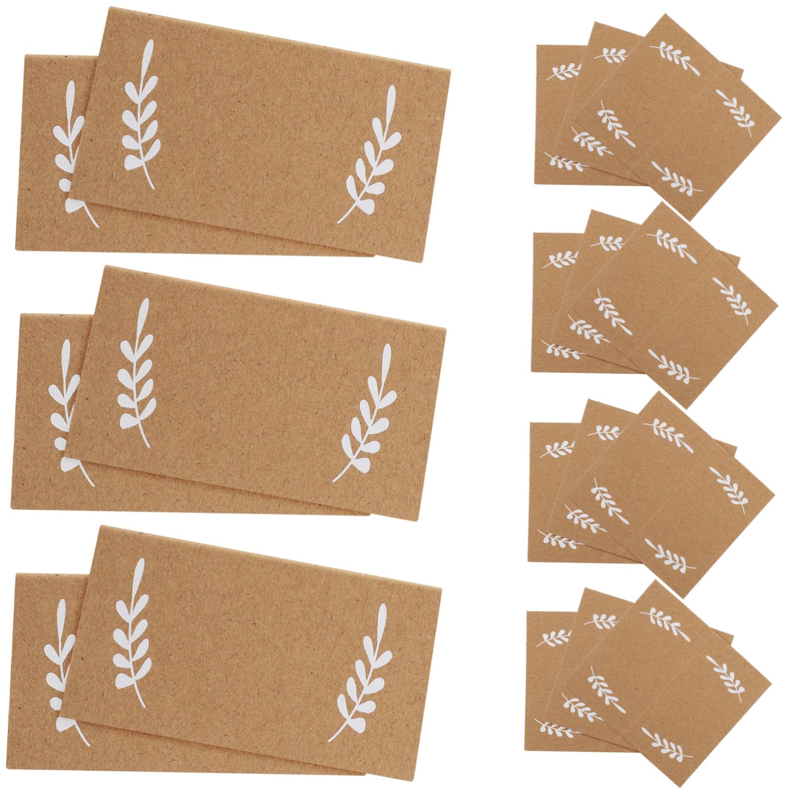 Operitacx 3 Sätze Sitzplatzkarten Visitenkarte Namenskärtchen Wedding Decor Hochzeitskarten Party Decoration Platte Du Faltbare Platzkarten Namenskarten Für Den Tisch Papier 100 Stück * 3