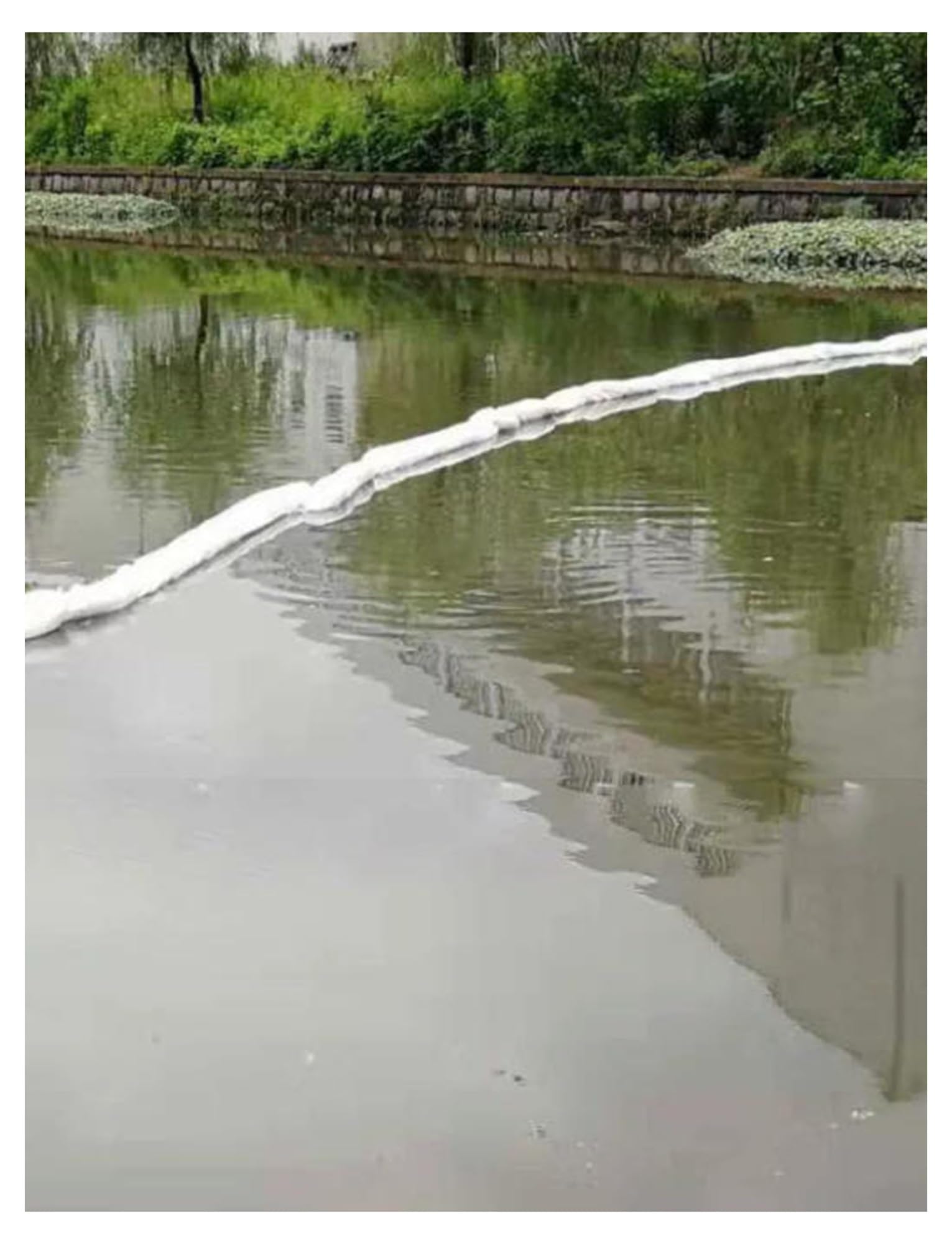 Calze assorbenti resistenti per fiumi e corsi d'acqua, barriera di contenimento dell'olio, 12,7 x 300 cm, soluzione ideale per impianti portuali e fuoriuscite
