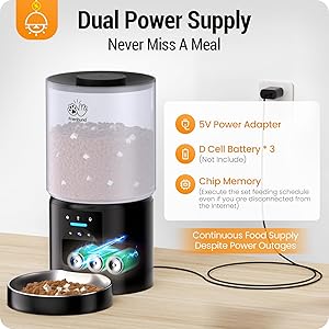 Automatic Cat Feeder with HD Camera: 5G WiFi Automatic Dog Feeder with Night Vision, 5L Timed Auto Cat Food Dispenser with APP for Pet, Detachable for Easy Clean-21 Cups