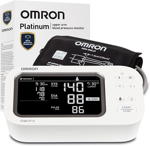Omron Platinum Blood Pressure Monitor & Upper Arm Cuff