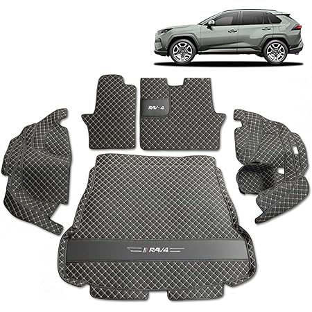 Amazon Co Jp トヨタ 新型rav4 Xa50系 専用 カスタム 車の トランクマットxpe レザー ラゲッジマットカーゴマット フルセット防水車トランクマット すべての天気 傷防止カスタム荷台マット 抗菌ラゲッジルームマット 耐汚れラゲージトレイ 取付簡単 刺繡ロゴ 19年4