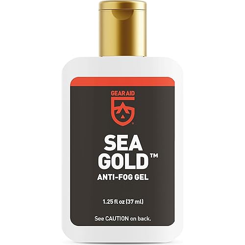 GEAR AID Sea Gold Anti-fog Gel Coating for SCUBA Masks, 1.25 fl oz, Clear