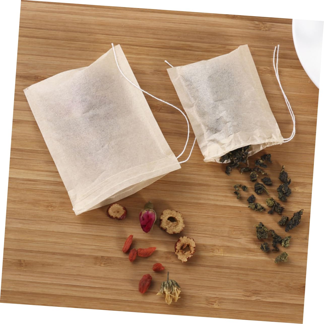 PRETYZOOM 900piezas Bolsas De Té Desechables Cordón Para Infusiones De Café Especias y Hierbas Material Seguro y Ligero Para Uso Diario