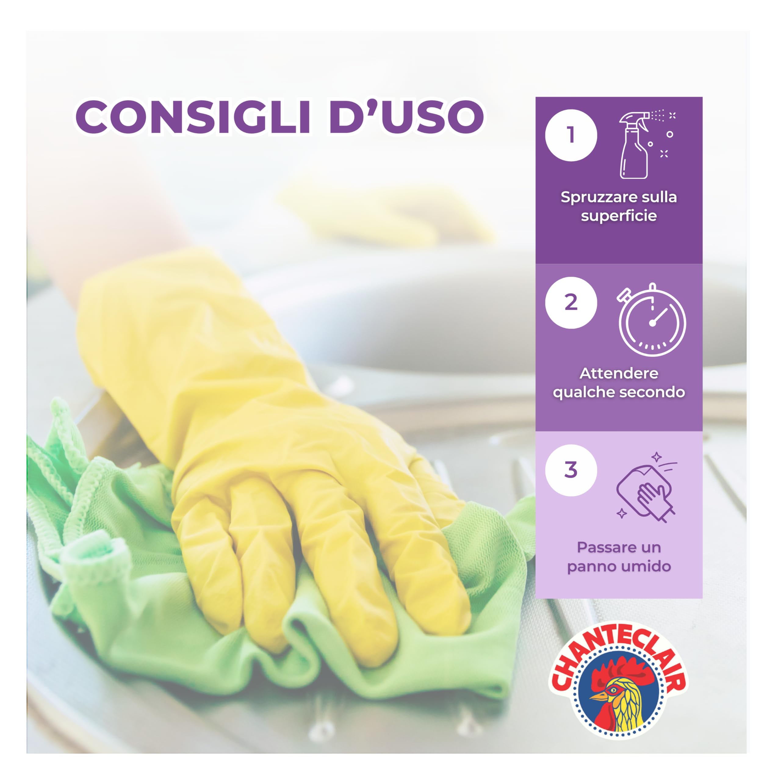 Chanteclair - Sgrassatore Universale Formato Ricarica, Superpotente, Profumo di Lavanda, Formula Originale - 12 Flaconi da 750 ml