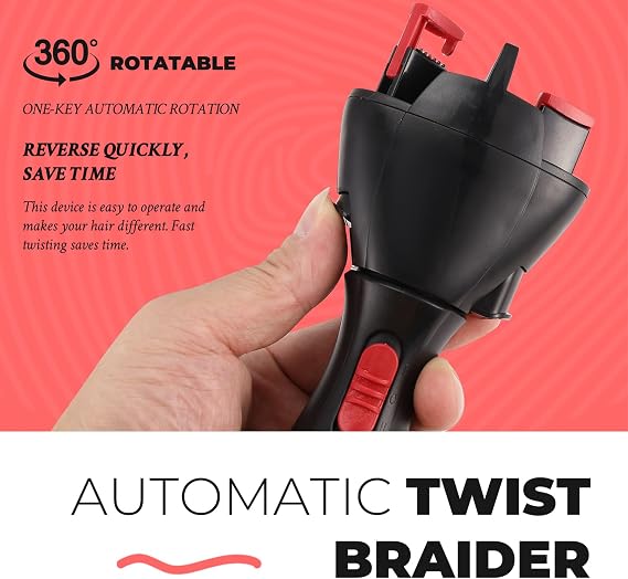 Automatic Electric Hair Braider Machine - Two Strands Twist Braider for Easy Hairstyling