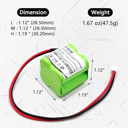 Miniatura 6 de YUTSUJO Paquete de 5 baterías de repuesto de Ni-CD de 4.8 V para MK Power MH29673, CUSTOM-196, Dantona BL93NC484, BST D-23AA400MAH, OSA162 ANIC1361