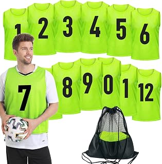12 Pcs Team Pinnies Adult Kids,Soccer Pennies for Sports Youth