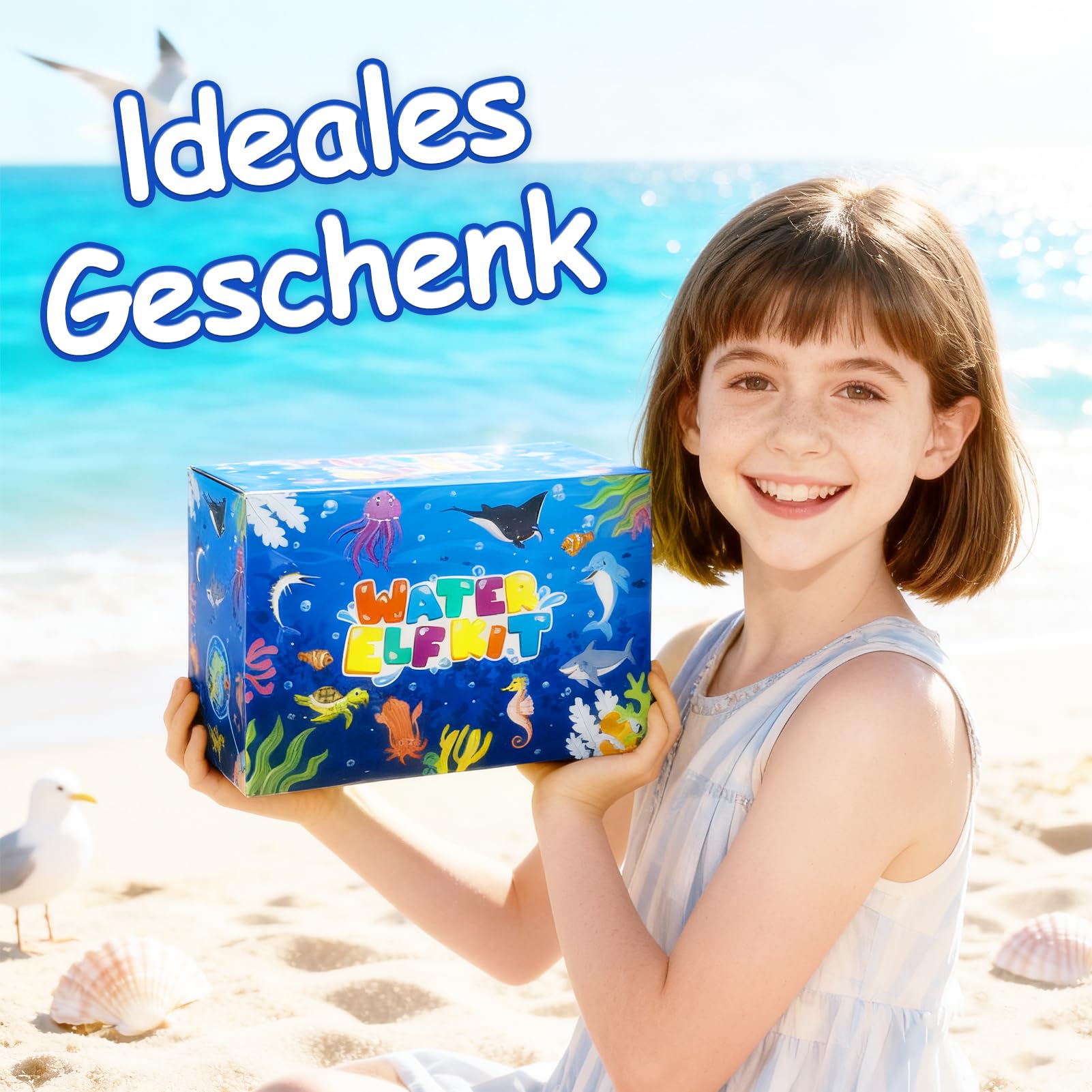 SACBRZZ Magic Water Elf, zestaw DIY 3D żel wodny, z 24 kolorami i 24 kształtami, zestaw do gry w wodę z wodnymi wróżkami, zestaw żelu wodnego do zabawy dla dzieci w wieku 3+, chłopców i dziewczynek na
