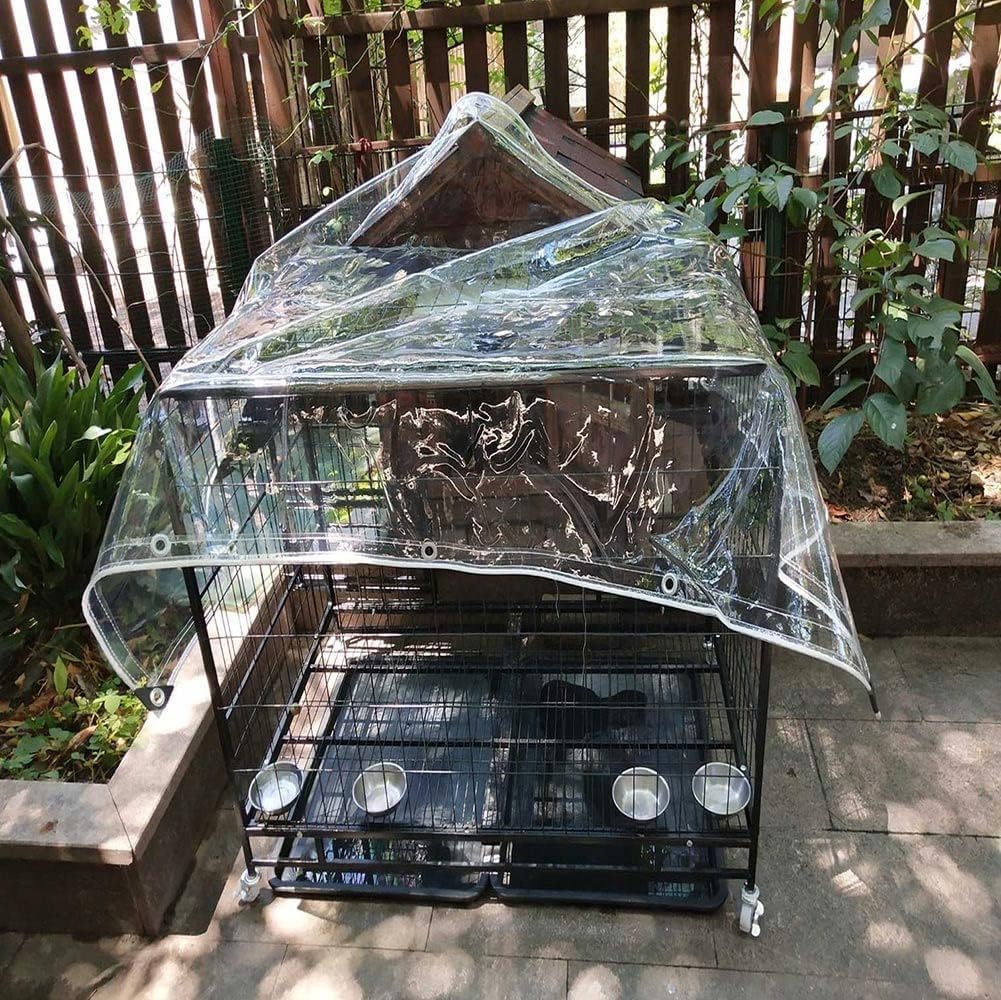 Outdoor Waterproof Clear Side Panels with Anti-Rust Grommets, Thick 0.12mm Shade Cloth for Garden Gazebo, 4x5m, Durable Canopy Enclosure for Weather Protection