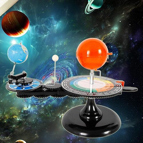 Miniatura 2 de DENESTUS - Modelo de sistema solar para niños sol tierra luna orbital planetario ciencia astronomía educación regalo o decoración de la oficina