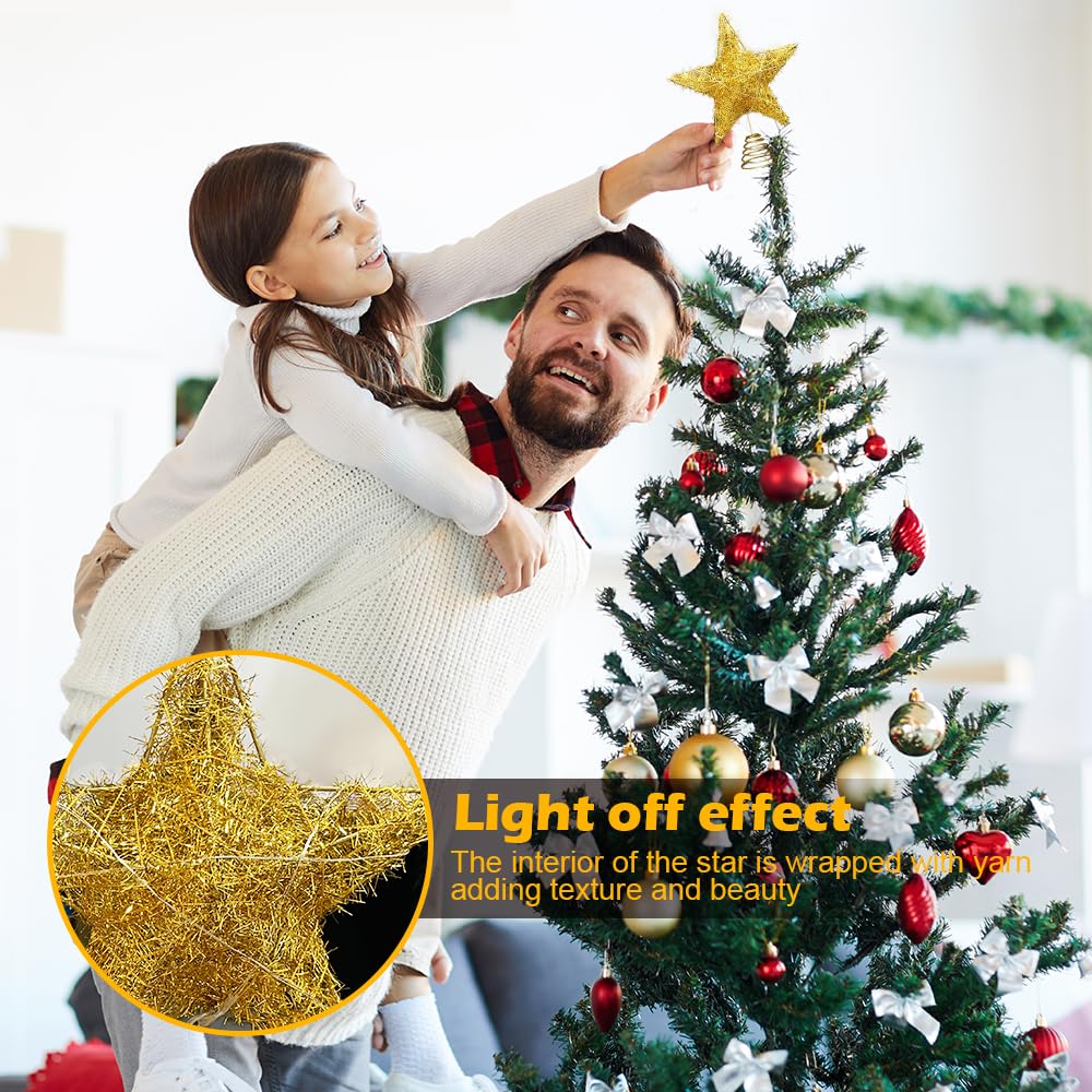 Ange Lumineux Pour Sapin De Noël - 35 Cm - Jupe Argentée, Ailes Scintillantes - Pointe Avec LED à Piles