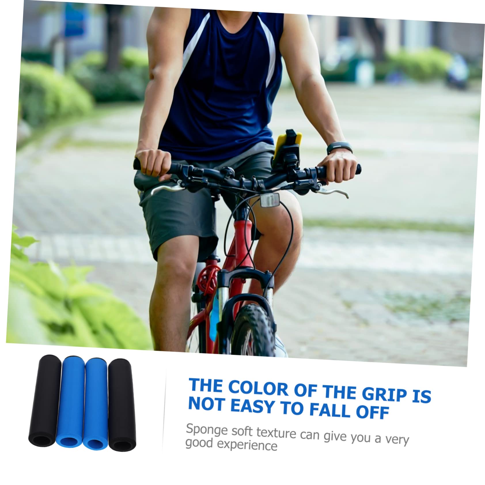 YARNOW Poignée De Vélo Housses De Poignées De Guidon Housses De Poignées Ergonomiques Titulaires Vélo De Montagne Éponge Couverture De Guidon Poignée De Guidon De Vélo