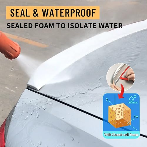 Miniatura 4 de PHIXBEAR Paquete de 3 Súper Fuerte Adhesión - Cinta de Doble Cara de Servicio Pesado, Cinta de Montaje Multipropósito Impermeable para Uso Interior