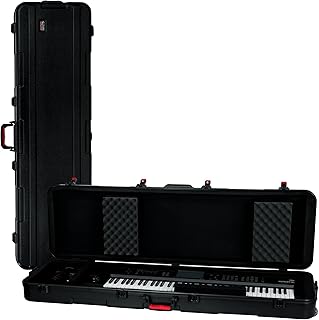Gator Cases Frequent Flyer's Series Molded Flight Case for Slim Extra Long 88-Note Keyboards with TSA Approved Locking Lat...