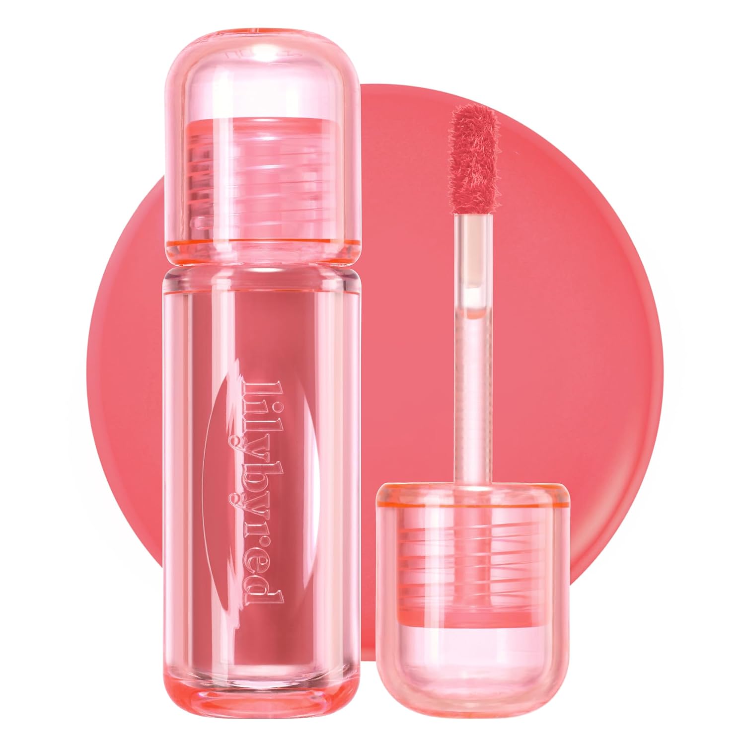 lilybyred Juicy Liar Water Tint | Korean Highly Pigmented Water-Gel Lip Stain, Non-Darkening Color, Intense Long-Lasting Stain, Transfer-Resistant, Hydrating Formula, 0.14 oz (01 Peach Highball)