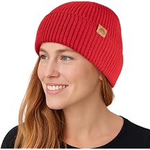 TOP-EX 100% Australian Merino Wool Soft Cuffed Winter Beanie for Adults