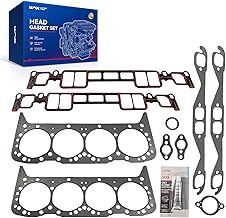 KAX 27-75611A03 MLS Head Gasket Kit Compatible with 5.0L Mercruiser Penta, 350 CID Mercruiser Volvo Penta Crusader GM Marine, Engine Cylinder Head Gasket Set
