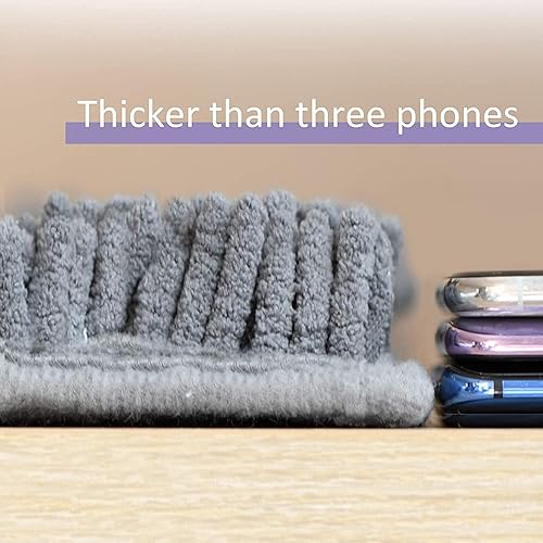 Miniatura 5 de Juego de 4 alfombras de baño con tapa de inodoro, antideslizantes, tapetes de baño de felpilla extrasuaves, alfombras de baño absorbentes, alfombras