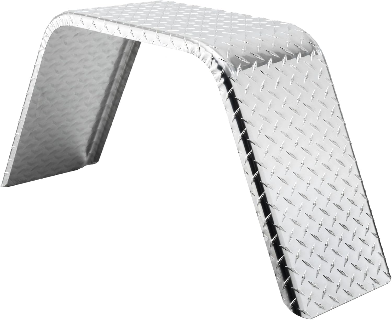 Tough Grade Aluminum Diamond Plate Flat Top Fender 10" X 34" X 17" | Car Hauler Trailer | Cargo Trailer | Utility Trailer | Landscape Trailer