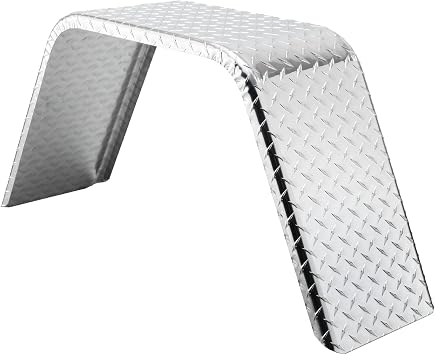Tough Grade Aluminum Diamond Plate Flat Top Fender 10" X 36" X 18" | Car Hauler Trailer | Cargo Trailer | Utility Trailer | Landscape Trailer