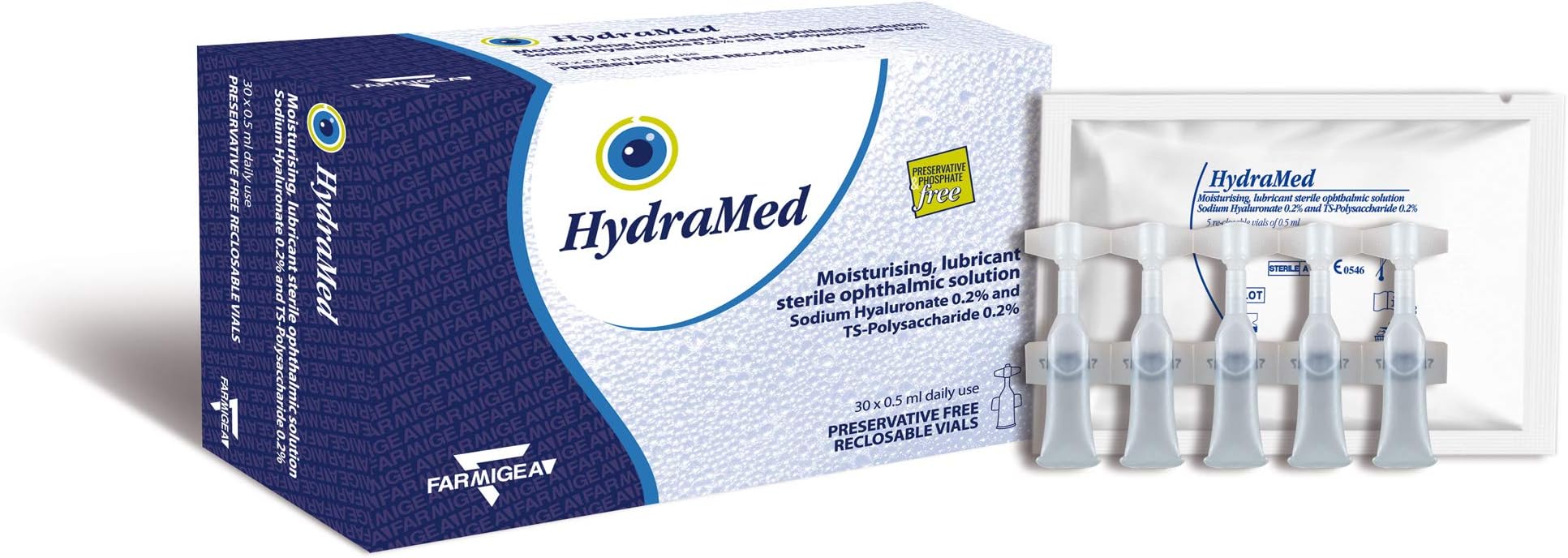 HydraMed Eye Drops 30x0.5ml Daily Dose Units