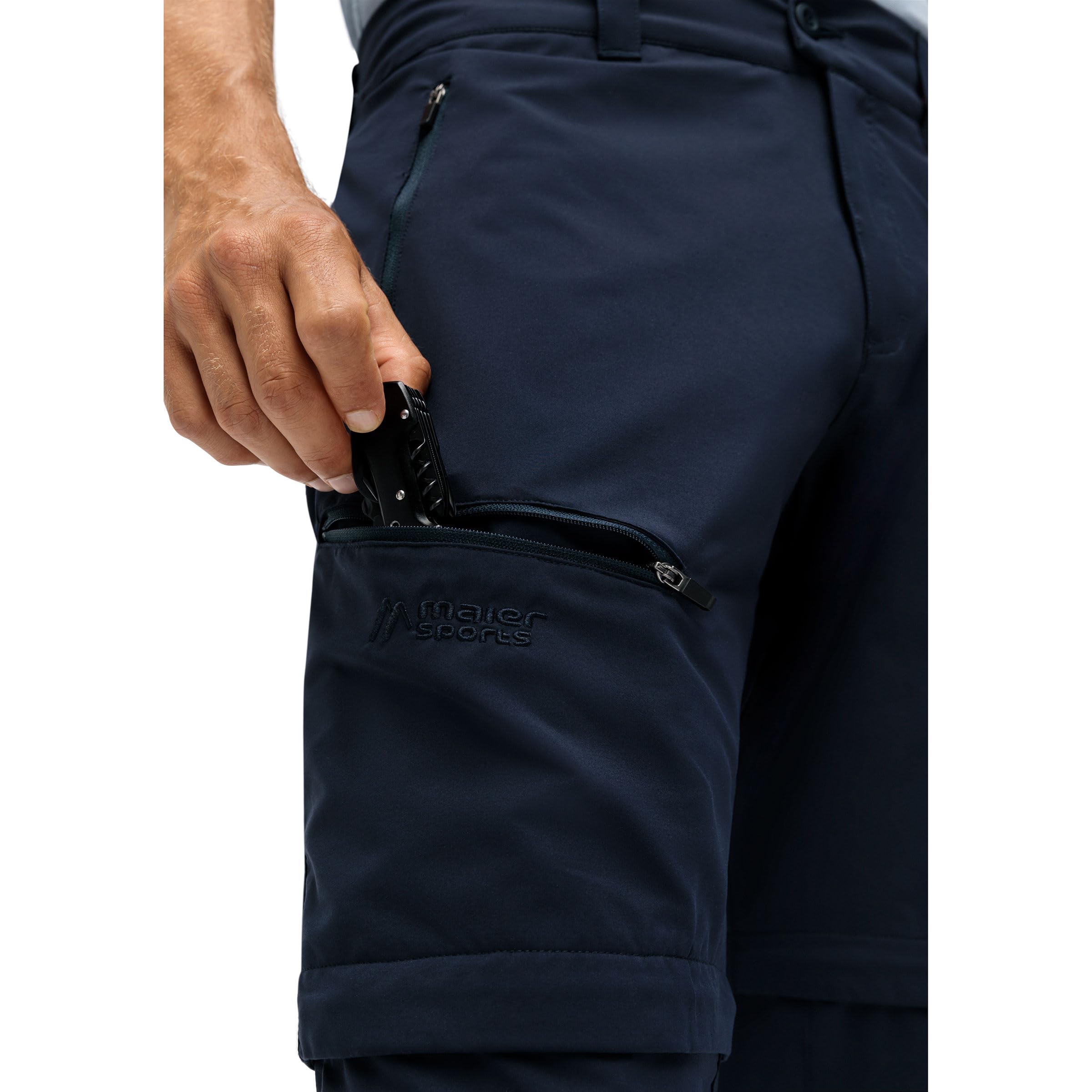 Maier Sports Tajo Zip Loop, męskie spodnie trekkingowe, wodoodporne spodnie outdoorowe do trekkingu i wędrówek, praktyczna funkcja Zipp-Off, nie zawiera PFC, mSTRETCH pro 2 i Dryprotec