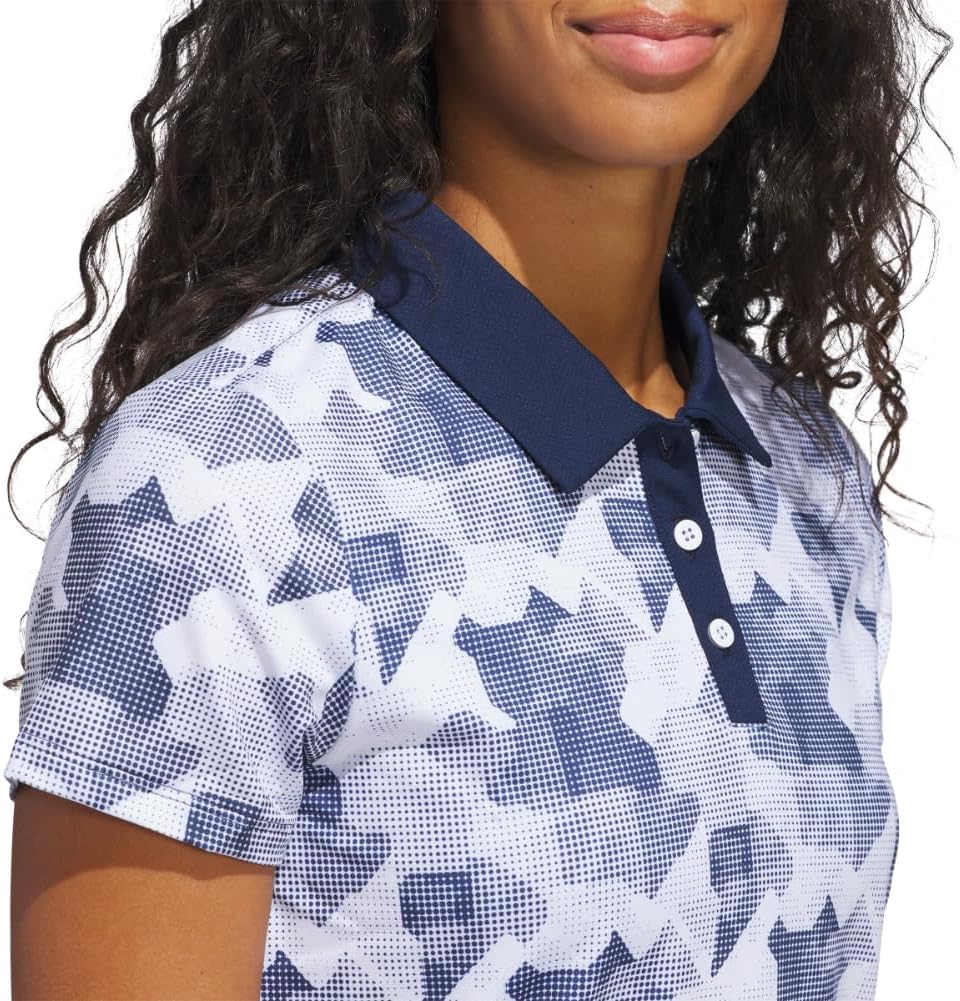 Adidas Womens Ultimate365 Printed Polo Shirt