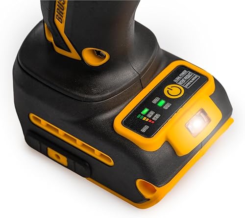 Miniatura 6 de Llave de impacto inalámbrica de 12 pulgada compatible con DeWalt (solo herramienta) 730 pies-libras 1000 N.m - Destornillador de impacto 20 V