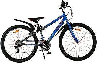 Volare Rocky - Bicicleta infantil (24 pulgadas, 7 velocidades), color azul