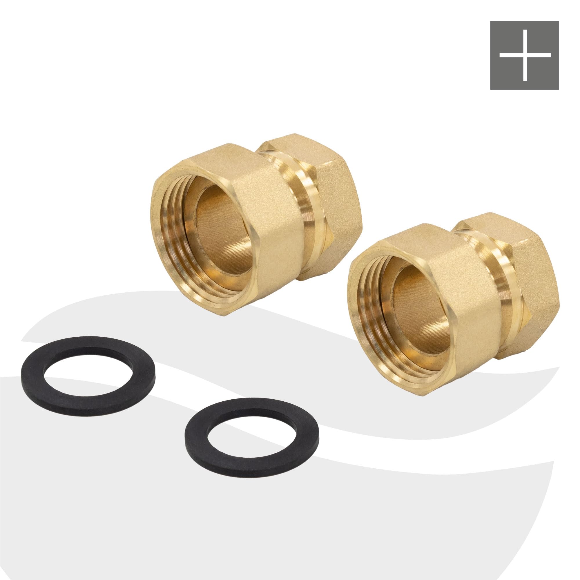 LuxeBath Separatore d'Aria ad Acqua Calda con Valvola di Sfiato Automatica Filtro per Tubazione di Mandata, Montabile in Orizzontale e in Verticale Corpo in Plastica, Raccordi in Ottone