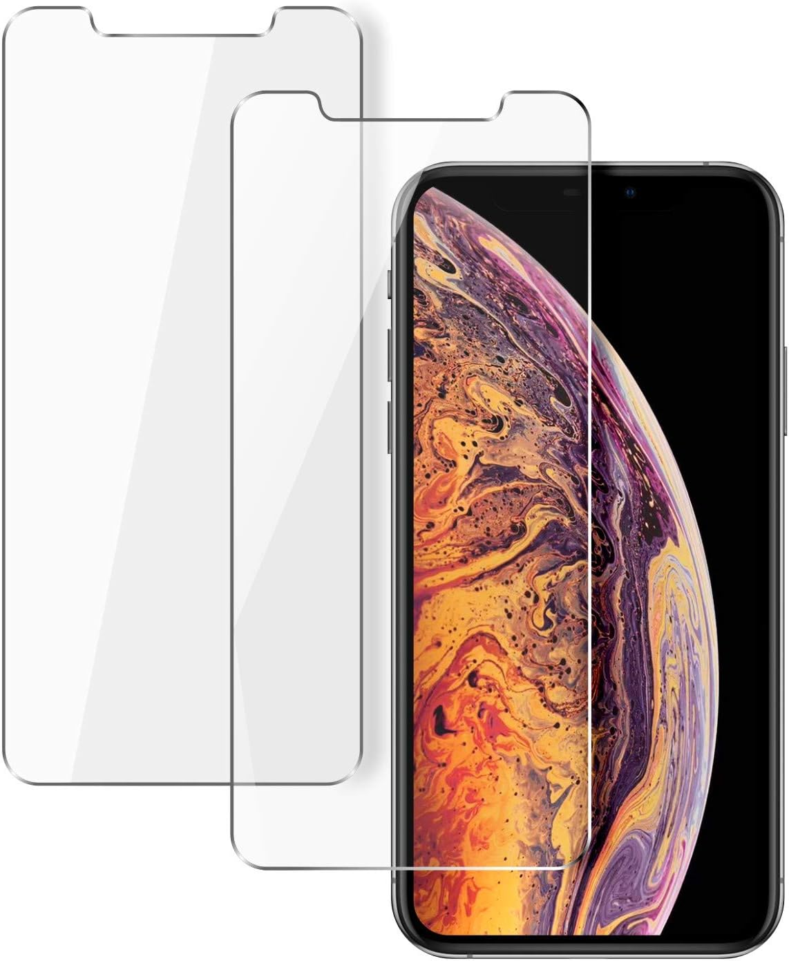 Amazon Com Singularity Products Front Screen Protector Compatible With Iphone 11 Pro Xs X 2 Pack Tempered Glass 3d Touch Anti Fingerprint Scratch Compatible With Iphone 11 Pro Iphone Xs Iphone X 5 8 Inch Cell Phones Accessories